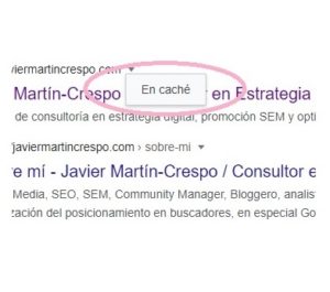 ¿Afecta la caché de Google a SEO?